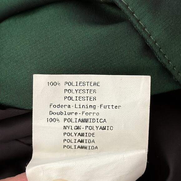 Armani Collezioni Green Iridescent Ruched Button Up Jacket - Picture 5 of 6